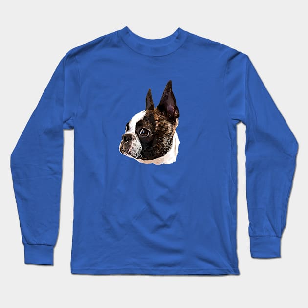 Boston Terrier Stunning Dog! Long Sleeve T-Shirt by ElegantCat